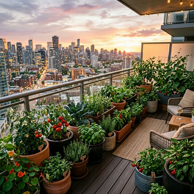 Balcon végétalisé